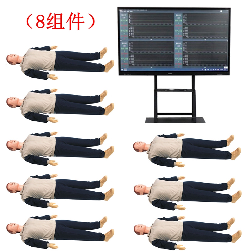 群體化電腦心肺復(fù)蘇訓(xùn)練及考核系統(tǒng)(8組件)